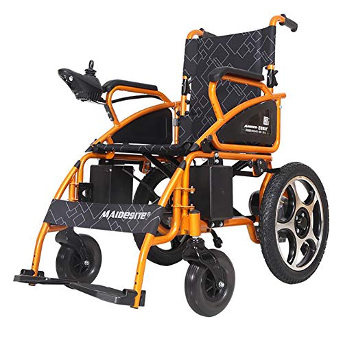 Silla De Ruedas Eléctrica Portátil Plegable con Doble Motor Y Rueda Trasera Antivuelco (Ancho del Asiento 19In),12ah