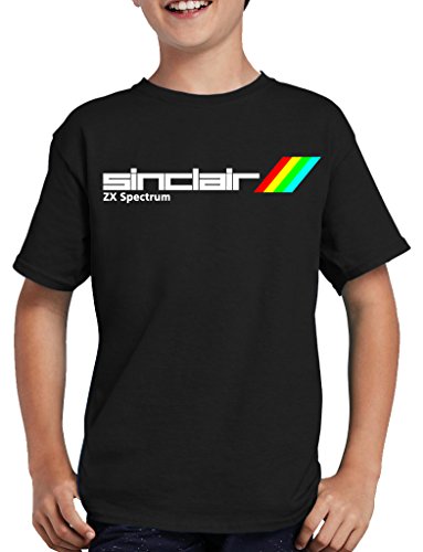 Sinclair ZX Spectrum - Camiseta infantil negro 122/128 cm