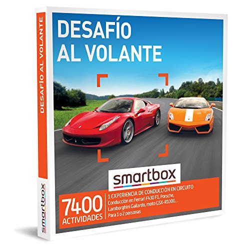 Smartbox - Caja Regalo para Hombres - Desafío al Volante - Caja Regalo para Hombres - 1 Experiencia de conducción en Circuito para 1 o 2 Personas Smartbox - Caja Regalo para Hombres - Desafío al Volante - Caja Regalo para Hombres - 1 Experiencia de conducción en Circuito para 1 o 2 Personas