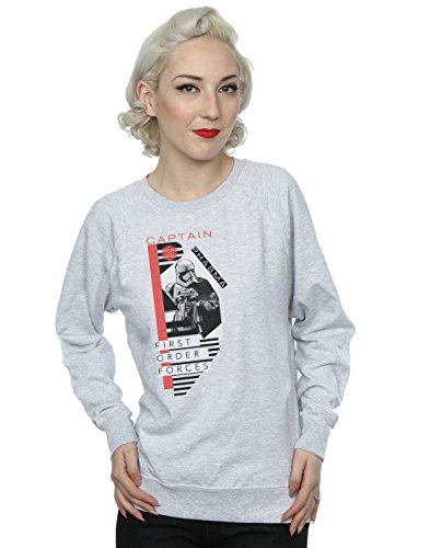 Star Wars La ¨²ltima camiseta Jedi Capit¨¢n Phasma de Star Wars para mujer, gris oscuro