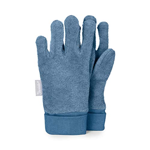 Sterntaler Fingerhandschuh Guanti Guantes, Azul (Mittelblau Mel. 375), Talla Única (talla del fabricante: 8) para Niños