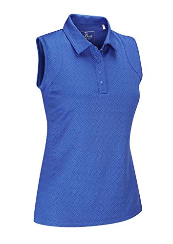 Stuburt SBLTS1093 Polo Dorado para Mujer, Azul Imperial, Extra-Large Stuburt SBLTS1093 Polo Dorado para Mujer, Azul Imperial, Extra-Large