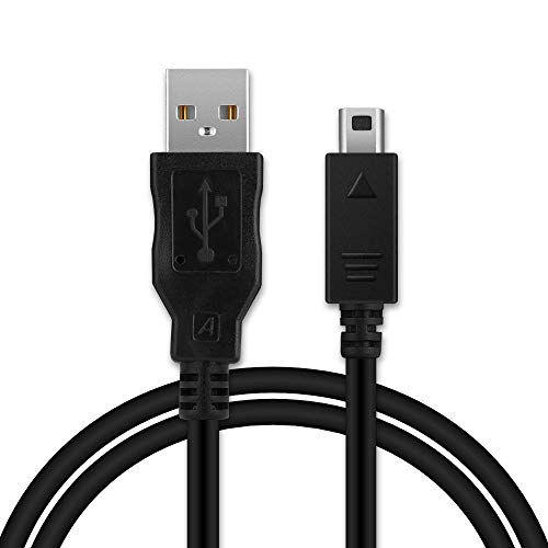 subtel® Cable USB dato (1m) Compatible con Nintendo DSi/DSi XL / 2DS / 2DS XL / 3DS / 3DS XL (System Connector a USB A) Cable de Carga Negro