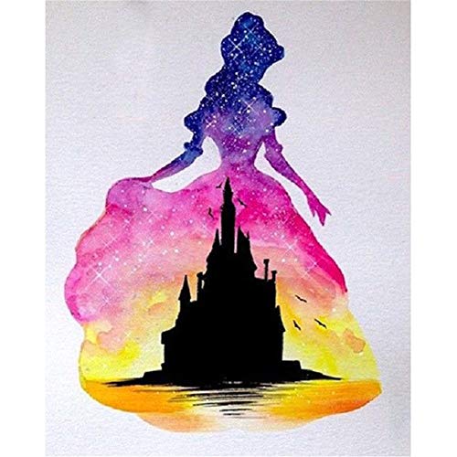 Sunnay 5D DIY Diamond Painting Cross-Stitch Kit Full,Decoración de la Sala de decoración Pegatinas de Pared,Castillo princesa,30 x 40 cm Sunnay 5D DIY Diamond Painting Cross-Stitch Kit Full,Decoración de la Sala de decoración Pegatinas de Pared,Castillo princesa,30 x 40 cm