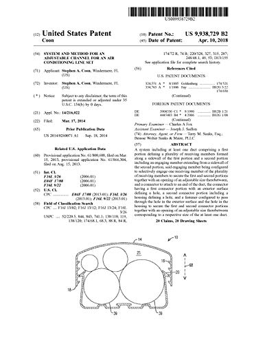 System and method for an adjustable channel for an air conditioning line set: United States Patent 9938729 (English Edition)