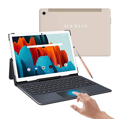 Tablet 10.8 Pulgadas, 10-Core 6 GB RAM 128GB ROM/512GB Expandido Android 10.0 Ultrar-Rápido Tablets 5G WiFi /4G LTE Dual SIM / 8000mAh (GPS, OTG, Netfilix,Type-C) - Certificación Google GMS (Oro)