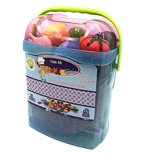 Tachan - Set alimentos de cortar 55 piezas en cubo transportable, azul (Tachan 7288409) Tachan - Set alimentos de cortar 55 piezas en cubo transportable, azul (Tachan 7288409)