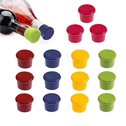 Tapas de Silicona para Botellas de Vino, 15 Piezas de Sellador de Cerveza Reutilizable de Corcho, Tapones de Silicona para la ConservacióN de Vino, ChampáN, Bebidas Carbonatadas Tapas de Silicona para Botellas de Vino, 15 Piezas de Sellador de Cerveza Reutilizable de Corcho, Tapones de Silicona para la ConservacióN de Vino, ChampáN, Bebidas Carbonatadas