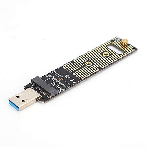 Tarjeta de Adaptador m.2 NVMe a USB, Tarjeta de SSD M.2 a USB 3.1 Tipo A, Tarjeta de convertidor de Disco Duro de Clave M M basada en PCIe