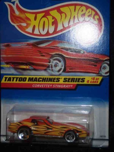 Tattoo Machines #4 Corvette Stingray 3-Spoke #688 Mint by Hot Wheels