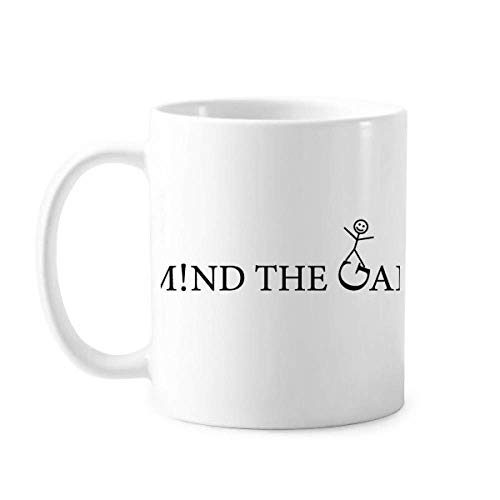 Taza de cerámica con mensaje "Leap Across Pay Attention" Taza de cerámica con mensaje "Leap Across Pay Attention"