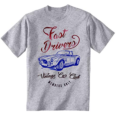 Teesandengines AC Cobra 1965 Fast Drivers p Camiseta Gris para Hombre de Algodon Size Xxxxlarge
