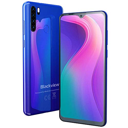 Teléfono Móvil Libre 4G, Blackview A80 Pro Smartphone(2020), 6.49" HD+ Water-Drop Screen, 64GB+ 4GB (SD 256GB), Batería 4680mAh, 13MP+ 8MP, Octa-Core, Dual SIM, NFC, GPS, Face ID - Azul Teléfono Móvil Libre 4G, Blackview A80 Pro Smartphone(2020), 6.49" HD+ Water-Drop Screen, 64GB+ 4GB (SD 256GB), Batería 4680mAh, 13MP+ 8MP, Octa-Core, Dual SIM, NFC, GPS, Face ID - Azul