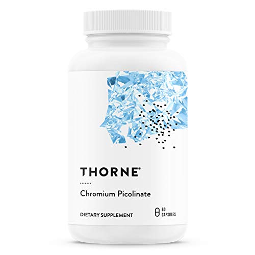 Thorne Research - Picolinato de cromo - Suplemento de cromo para ayudar al metabolismo de los carbohidratos y el azúcar - 60 Cápsulas