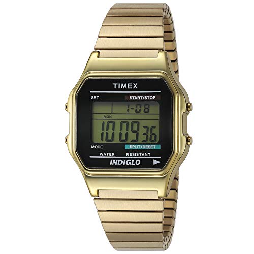 Timex Youth & Kids T78677PF - Reloj de cuarzo unisex, correa de acero inoxidable, color dorado