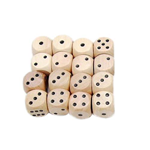 TOYANDONA Juego de Dados de Juego de Madera de 10 Piezas Dados de Seis Lados Dados de Madera Duraderos de 16 Mm Juegos de Mesa Al Aire Libre para Adultos Y Familiares TOYANDONA Juego de Dados de Juego de Madera de 10 Piezas Dados de Seis Lados Dados de Madera Duraderos de 16 Mm Juegos de Mesa Al Aire Libre para Adultos Y Familiares