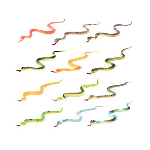 TOYANDONA Juguete de Apoyo de Serpiente Mini Juguete de Serpiente Falso para niños simulación Serpientes Falsas Accesorios de jardín Broma Broma Juguetes para niños niños pequeños