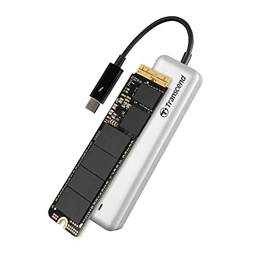 TRANSCEND JetDrive 825 Disco Duro Interno SSD con Thunderbolt Externo para MacBook de 480GB, PCIe Gen3 x2