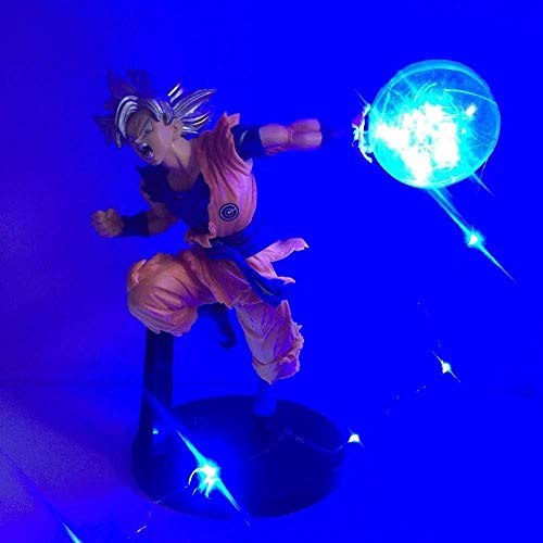 UanPlee-SC Regalo Dragon Ball Z Son Goku DIY Pantalla Led Light Goku Kamehameha 1 Anime Dragon Ball Super Saiyan Figura de acción Lámpara de Mesa