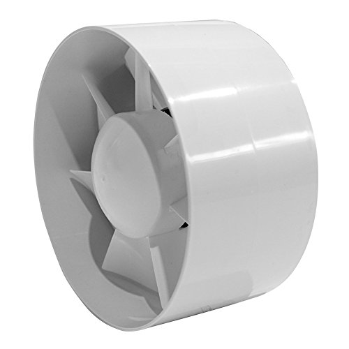 Ventilador de tubo de 150 mm de diámetro con temporizador, ventilador para canales, rodamiento de bolas