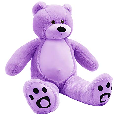 VERCART Oso de Peluche Gigante XXL Muñeca de Juguete Suave Teddy Adorno Animal De Felpa, Juguete 92cm Violet VERCART Oso de Peluche Gigante XXL Muñeca de Juguete Suave Teddy Adorno Animal De Felpa, Juguete 92cm Violet
