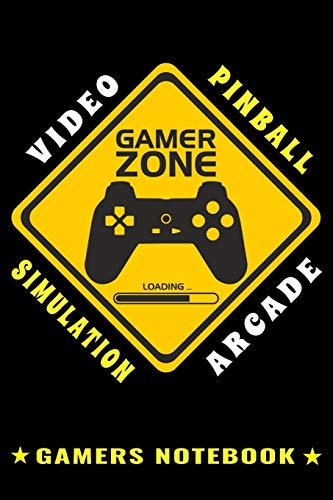 Video Arcade Pinball Simulation Gamers Notebook: Geek & Nerds Video Gaming Logbook\Handbook\Journal\Diary for Keeping Track of Player Tips and Game ... Console\Remote\Joystick Player User Gift