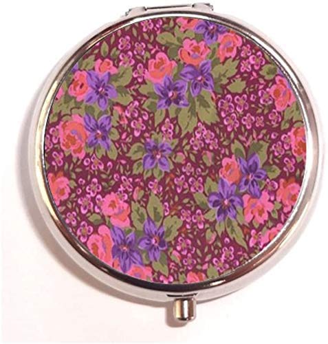 Vintage Floral Pattern Ladybug Daisy Custom Fashion Style Rectangle Pill Box Silver Jewelry Box,Coin Purse