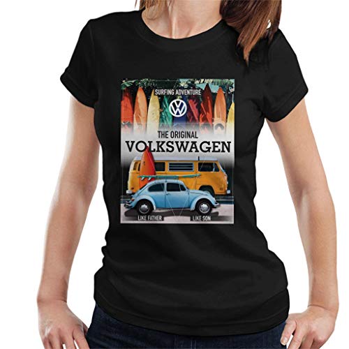 Volkswagen Surfing Adventure Beetle & Camper Women's T-Shirt