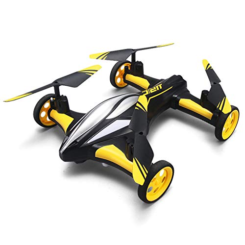WANXJM Dron de 4 Ejes con tracción en Las Cuatro Ruedas, Tierra y Aire, avión de Control Remoto de Modo Dual, Retorno con un botón, visión Nocturna LED, Carreras de helicópteros WANXJM Dron de 4 Ejes con tracción en Las Cuatro Ruedas, Tierra y Aire, avión de Control Remoto de Modo Dual, Retorno con un botón, visión Nocturna LED, Carreras de helicópteros