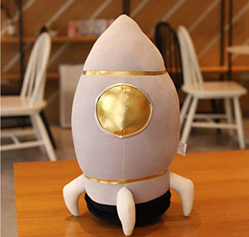 WMYWBYT Kawai Plush Astronaut Stuffed Toy Doll, Soft Explore Airship Pillow Doll, Baby Toy Christmas Birthday Gifts 60Cm Gray Airship