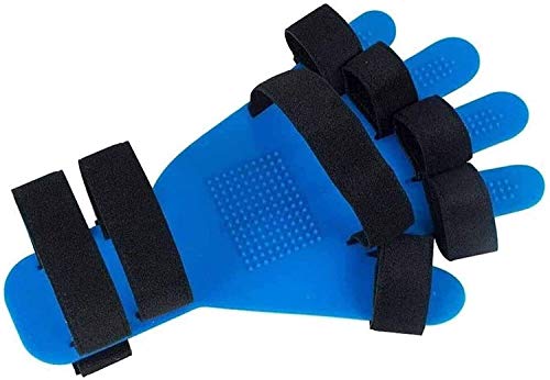 WWQU Soporte de férula de Dedo Ajustable Admite la rehabilitación cómoda Orthotics Brace 28x9cm Equipo de Entrenamiento de muñeca para la Mano Izquierda o Derecha 1.18 (Color : Blue)