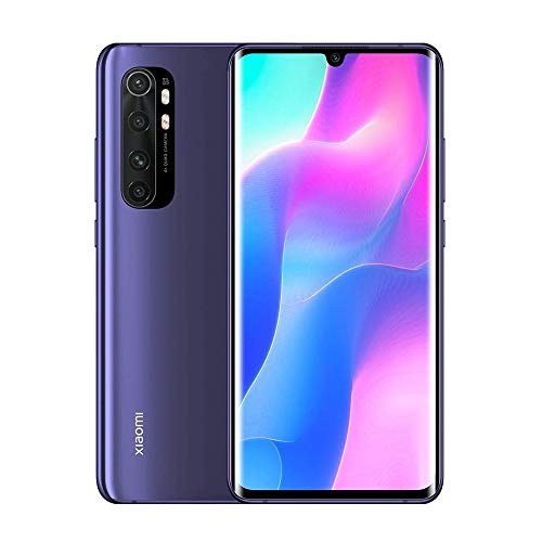 Xiaomi Mi Note 10 Lite - Smartphone de 6.47" (Pantalla curvada AMOLED 3D, 6 GB RAM, 128 GB ROM, cámara Quad de 64 MP) Nebula Purple [International Version]