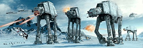 Xzmafthfrw Star Wars: Episode V - The Empire Strikes Back - Door Movie Poster/Print (The Battle of Hoth - at-at Attack) (Size: 62 x 21 Inches)