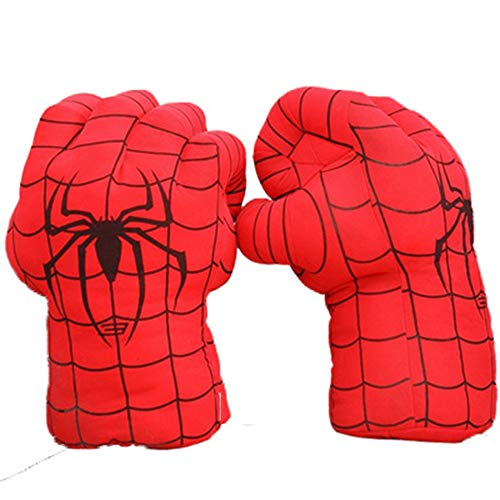 YUY Guante De Boxeo Spiderman Toys Superhéroe Spider Man Gloves Increíbles Spider Man Disfraz Cosplay Muñecas Niños Niñas.