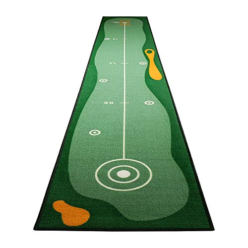 YX-lle Home Esterilla de golf verde para poner golf Putting esteras de práctica para interiores, alfombrillas extra largas 3 m para el hogar, la oficina, el jardín (verde, fina, 300 x 50 cm) YX-lle Home Esterilla de golf verde para poner golf Putting esteras de práctica para interiores, alfombrillas extra largas 3 m para el hogar, la oficina, el jardín (verde, fina, 300 x 50 cm)