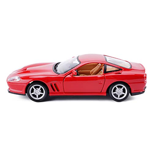 Zfggd Modelo de Coche Coche 1:24 Die Cast Ferrari 550 Maranello Toy - Ornamentos Modelo Deportivo Colección de Joyas - 19x8x5CM
