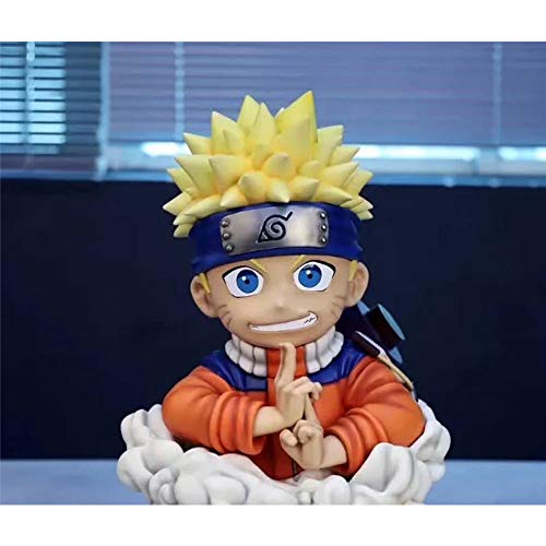 ZLYCZW Figura de Naruto Anime - Kindheit Naruto Uzumaki, Modelo de Figura de PVC, derivados de animación/Productos periféricos, Juguetes coleccionables de Personajes de Dibujos Animados, 50 cm