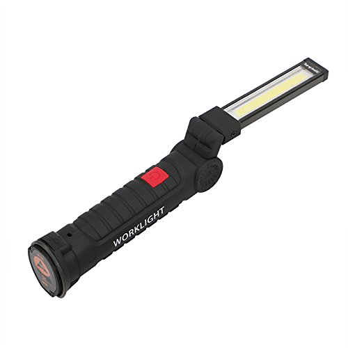ZONJIE Luz de trabajo LED, lámpara de inspección portátil LED recargable Antorcha Luz de camping con clip magnético, Taller doméstico Automóvil Camping Uso de emergencia ZONJIE Luz de trabajo LED, lámpara de inspección portátil LED recargable Antorcha Luz de camping con clip magnético, Taller doméstico Automóvil Camping Uso de emergencia
