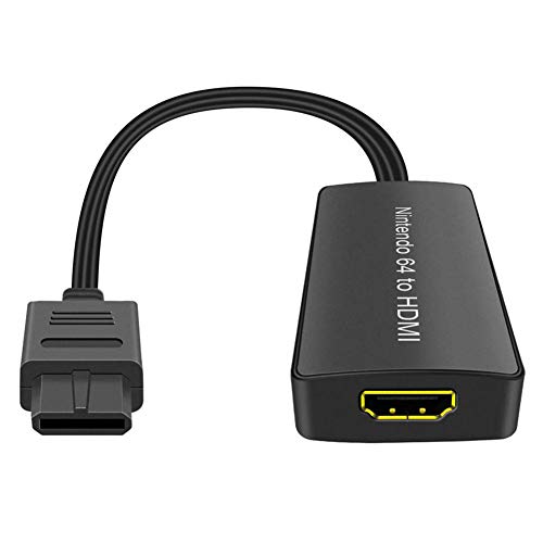 ZSooner Divisor convertidor N64 a HDMI Unidad TV portátil Video Gratis Audio Enlace HD and Play Gaming Cable señal Accesorio Multimedia