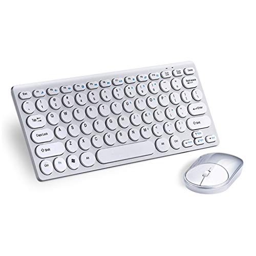 1 juego de ratón inalámbrico 2,4 G mini ratón silencioso para teclado de ordenador portátil.