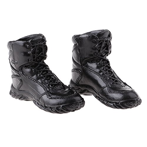 1/6 Escala Botas Zapatos Con Cordones De Los Hombres De La Escala 1/6 Para La Figura Masculina De 12 '' Enterbay Dragon