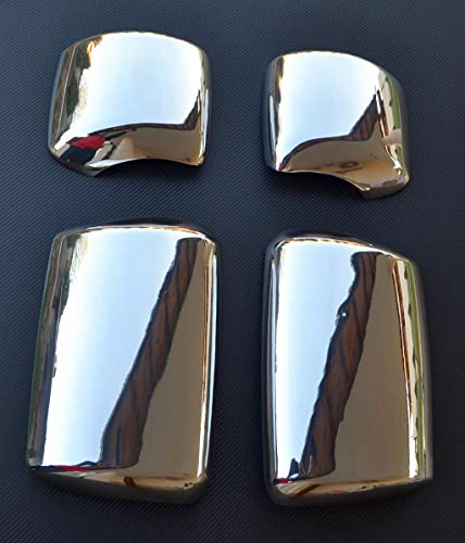 24/7Auto 4 protectores para espejo retrovisor de acero inoxidable pulido, decoración para camiones STRALIS HI-WAY