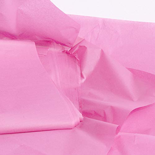 25 hojas de papel de seda rosa pastel, papel de seda libre de ácidos, papel de seda artístico, papel de envoltura de regalo, tejido para decoraciones