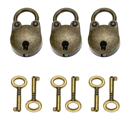 3 piezas De La Vendimia Antigua Panda Mini Candado Con 6 Piezas Juego De Llaves Para Regalo De Fiesta, Decoración Del Hogar (Bear lock) 3 piezas De La Vendimia Antigua Panda Mini Candado Con 6 Piezas Juego De Llaves Para Regalo De Fiesta, Decoración Del Hogar (Bear lock)