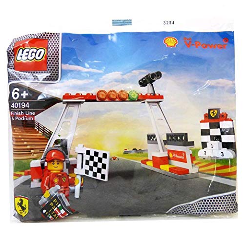 40194 Lego Shell V-Power Ferrari Exclusive Sealed by LEGO Línea de meta y Podium bolsa de polietileno