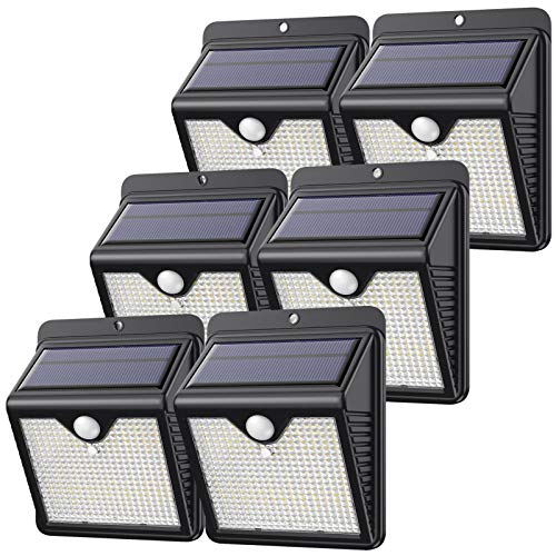 【6 Paquete】150 LED Luz Solar Exterior, Feob Súper Brillante Foco Solar Exterior con Sensor de Movimiento, 180°Iluminación, 1000 Lumens IP65 Impermeable Lampara Solar para Exterior Jardin (luz blanca) 【6 Paquete】150 LED Luz Solar Exterior, Feob Súper Brillante Foco Solar Exterior con Sensor de Movimiento, 180°Iluminación, 1000 Lumens IP65 Impermeable Lampara Solar para Exterior Jardin (luz blanca)
