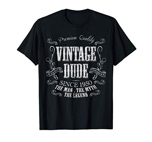 71st regalo de cumpleaños Vintage 1950 71 años de edad Camiseta