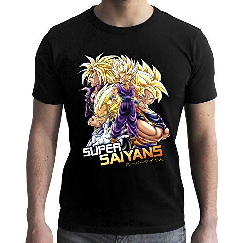 ABYstyle - Dragon Ball - Camiseta DBZ Saiyans L