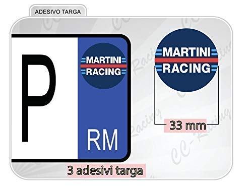 Adhesivos Etiqueta Engomada Aprobación Matrícula/Placa Carreras de Martini Lancia Delta Evo HF Integral