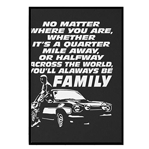 ADNHWAN Fast and Furious 9 - Paul Walker Forever Poster and Prints Arte de la Pared Pintura en Lienzo Impresiones en Lienzo para la decoración de la Pared del hogar -50x70cm Sin Marco 1 PCS